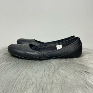 Merrell Women Black Leather Flats